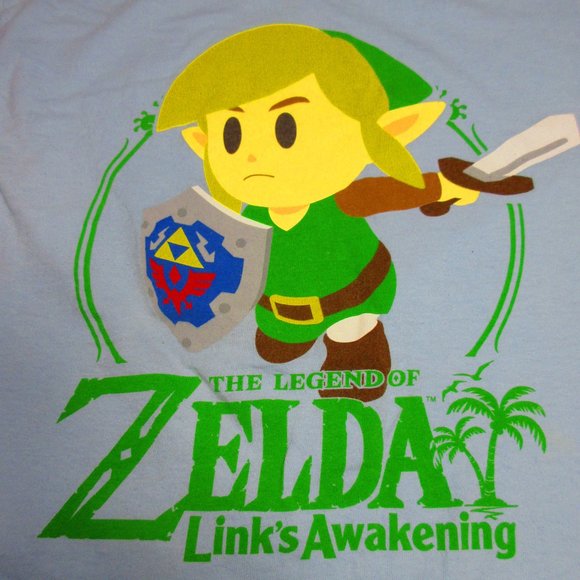 The Legend Of Zelda Links Awakening Mens Tshirt Size LARGE - Picture 2 of 8